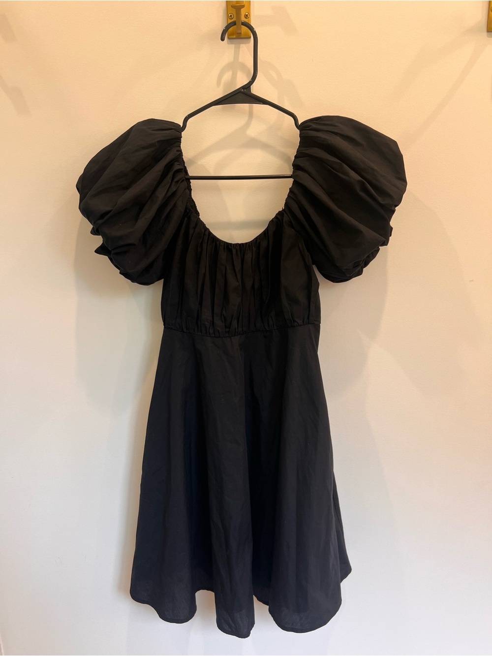 Abercrombie Poplin Puffed Sleeve Babydoll Dress